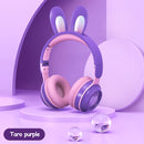 Rabbit Ear Headphones Wireless Luminous Extendable